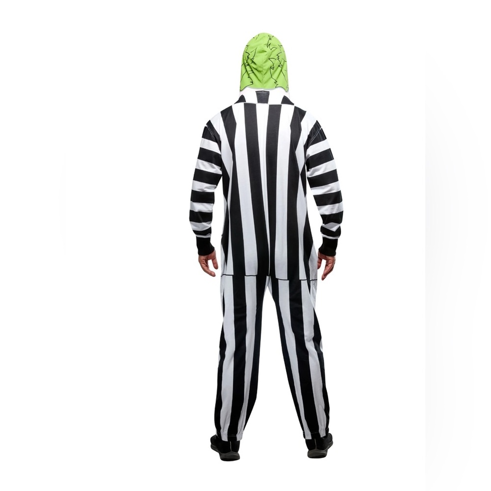 NEW Rubie's zipster mask-up Beetlejuice jumpsuit costume men’s XL costume - Picture 3 of 8